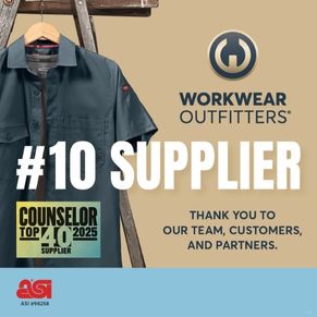 Workwear Outfitters named #10 on the ASI Counselor Top 40 List