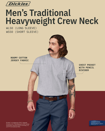 Men's Traditional Heavyweight Crew Neck Sell Sheet